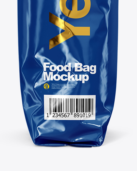 Glossy Food Bag Mockup PSD #1