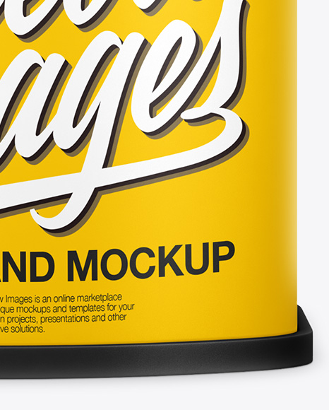 Download Stand Mockup Front View In Indoor Advertising Mockups On Yellow Images Object Mockups Yellowimages Mockups