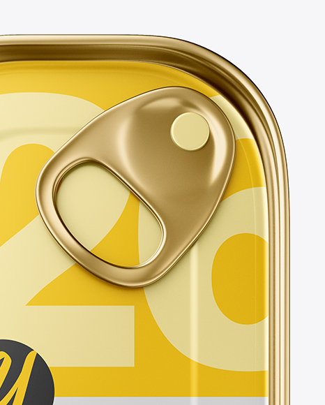 Metallic Tin Can Mockup PSD #2
