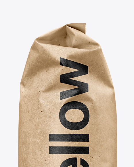 Kraft Food Bag Mockup PSD #2
