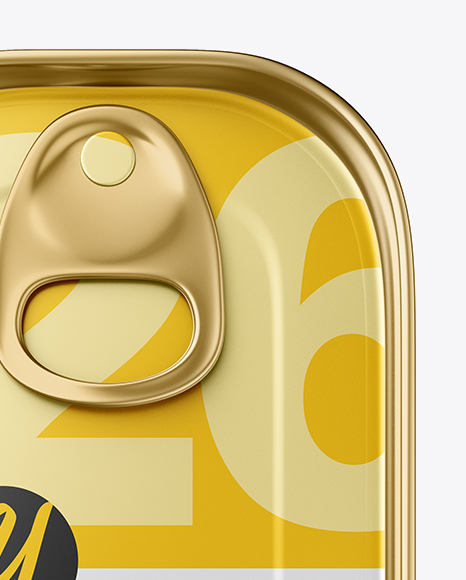 Metallic Tin Can Mockup