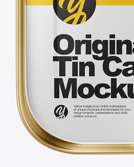 Metallic Tin Can Mockup