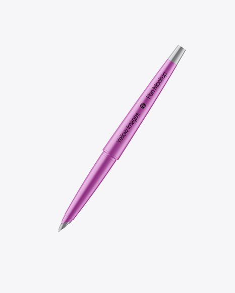 Matte Metallic Pen Mockup PSD #2
