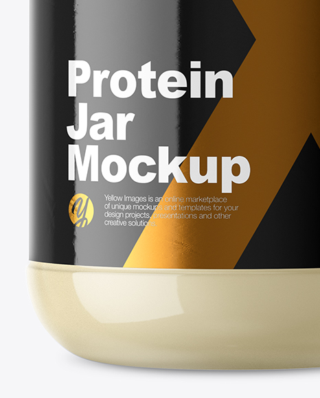 Download Clear Jar With Powder Mockup In Jar Mockups On Yellow Images Object Mockups Yellowimages Mockups