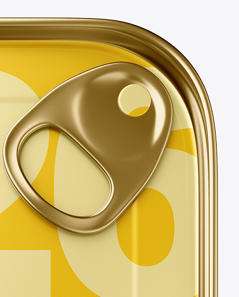 Metallic Tin Can Mockup PSD #2