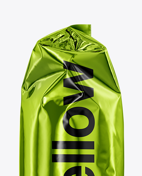 Metallic Food Bag Mockup PSD #2