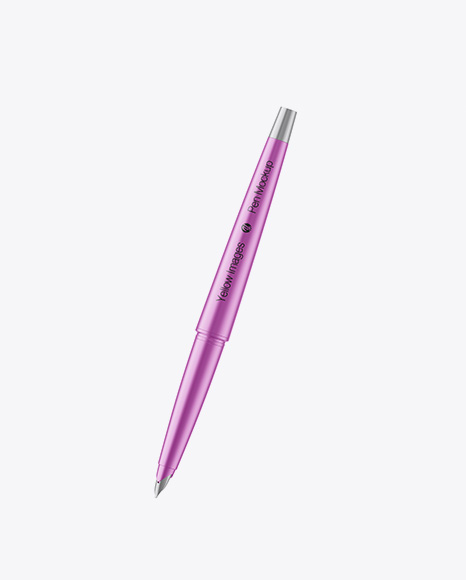 Matte Metallic Pen Mockup PSD #1