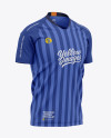 Men’s V-Neck Soccer Jersey Mockup - Half-Front View - Football Jersey Soccer T-shirt