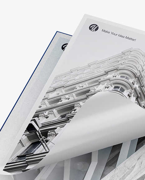 Matte Folder Mockup PSD #1