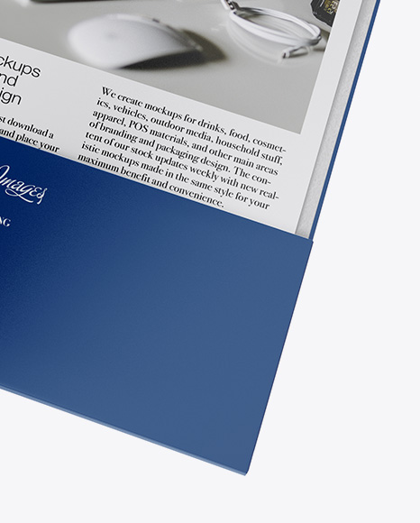 Matte Folder Mockup PSD #7