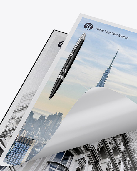 Leather Folder Mockup PSD #6