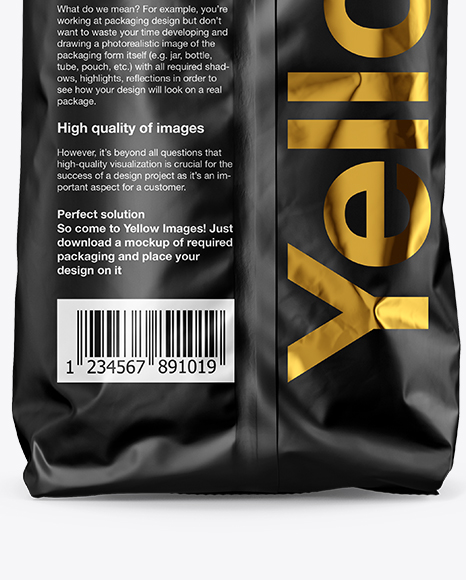 Matte Food Bag Mockup PSD #1