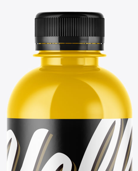 Download Glossy Plastic Bottle Label Psd Mockup Yellowimages