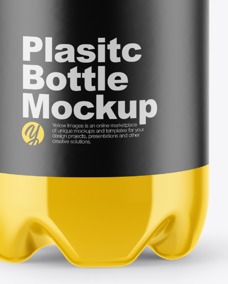 Glossy Plastic Bottle Mockup PSD #1