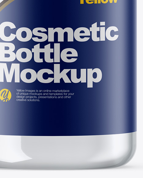 Clear Cosmetic Bottle Mockup PSD #1