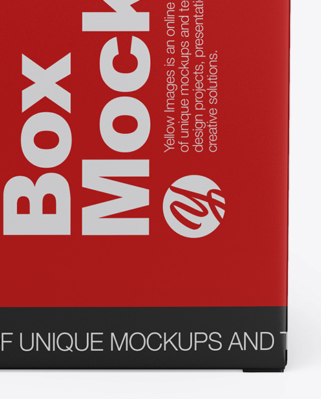 Matte Box Mockup PSD #1