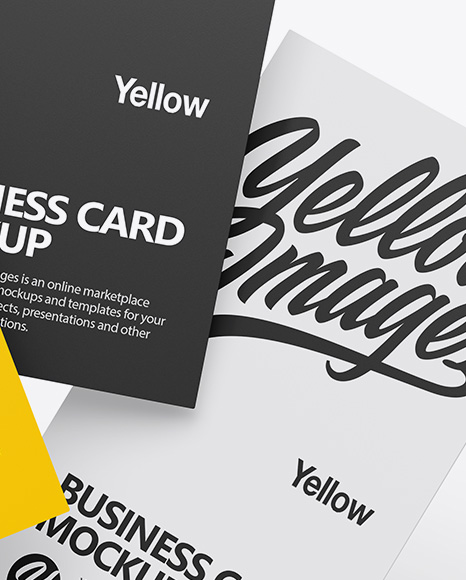 Three Business Cards Mockup PSD #1