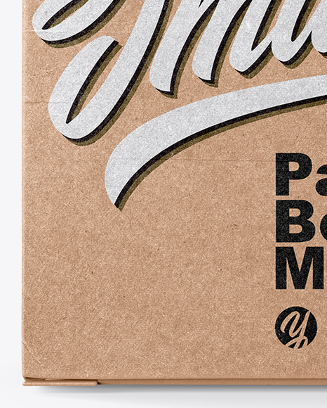 Kraft Box Mockup PSD #1