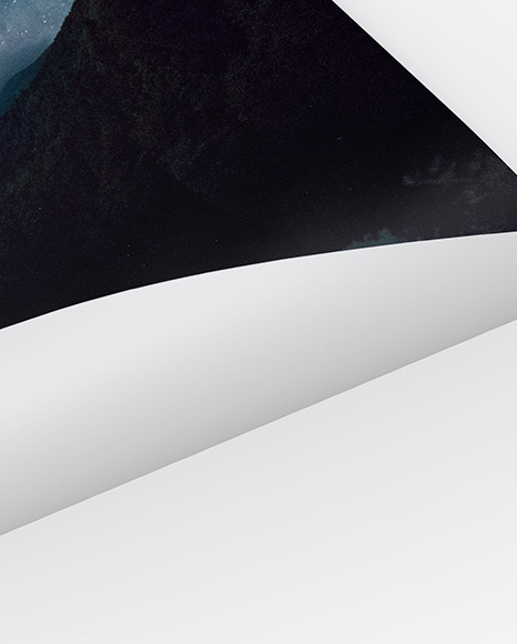 Glossy A4 Paper Mockup PSD #1