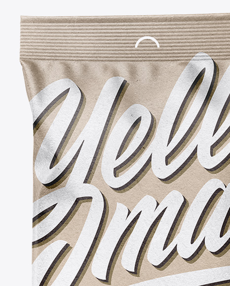 Kraft Snack Package Mockup PSD #2