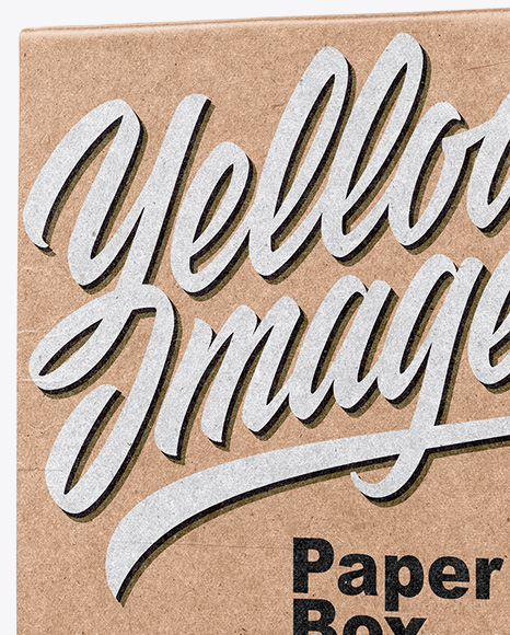 Kraft Box Mockup PSD #2