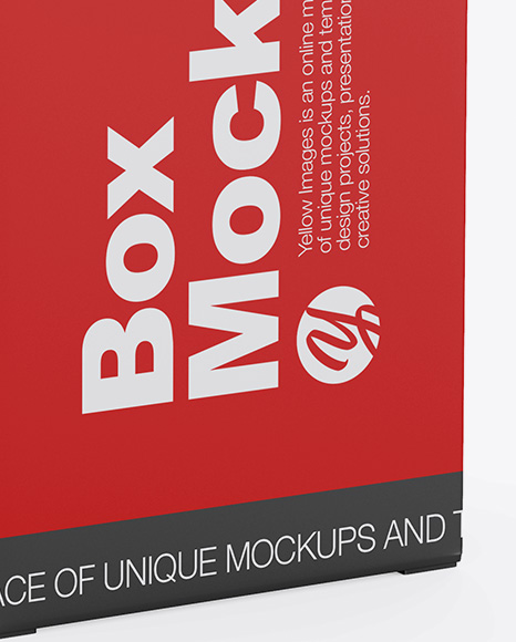 Matte Box Mockup PSD #1