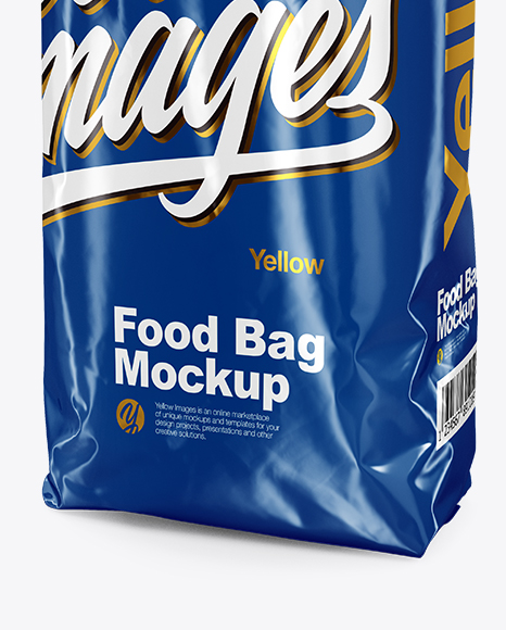 Glossy Food Bag Mockup PSD #1