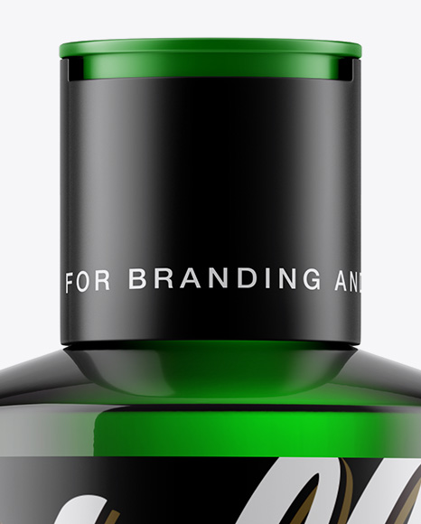 Green Cosmetic Bottle Mockup PSD #2