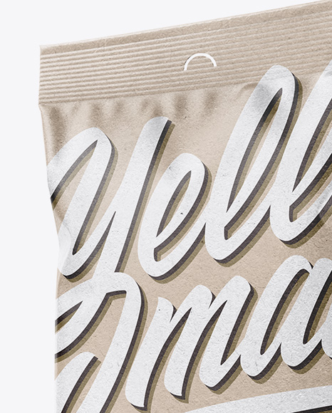 Kraft Snack Package   Half Side View PSD #2