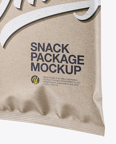 Kraft Snack Package   Half Side View PSD #1
