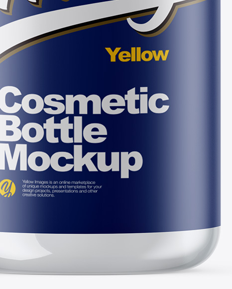 Clear Cosmetic Bottle Mockup PSD #4