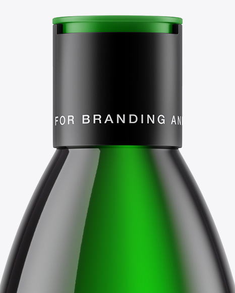 Green Cosmetic Bottle Mockup PSD #2