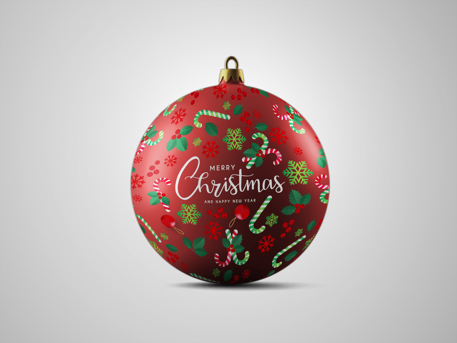 Christmas Ball Mockups in Product Mockups on Yellow Images