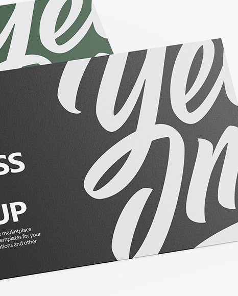 Stack of Paper Business Cards Mockup PSD #1