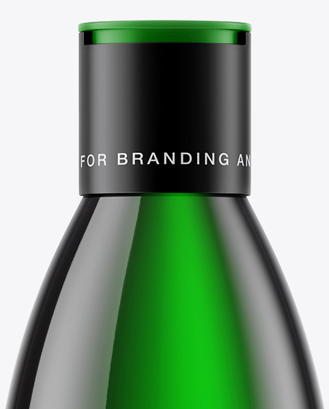 Green Cosmetic Bottle Mockup PSD #2