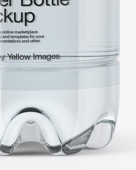 PET Water Bottle Mockup PSD #1