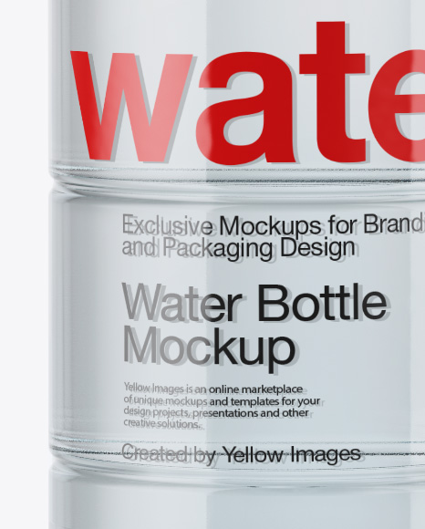 PET Water Bottle Mockup PSD #6