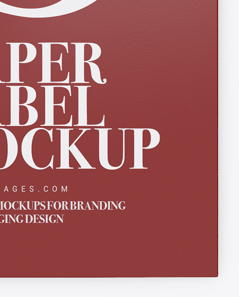 Glossy Label Mockup PSD #6