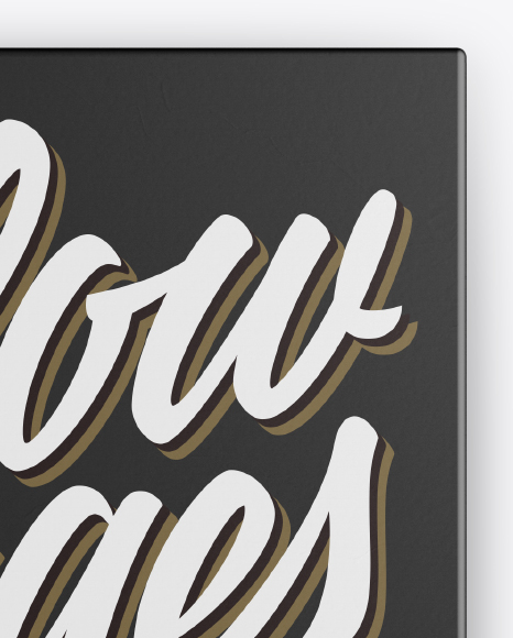 Matte Box Mockup PSD #2