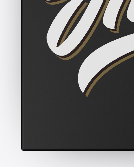 Matte Box Mockup PSD #1