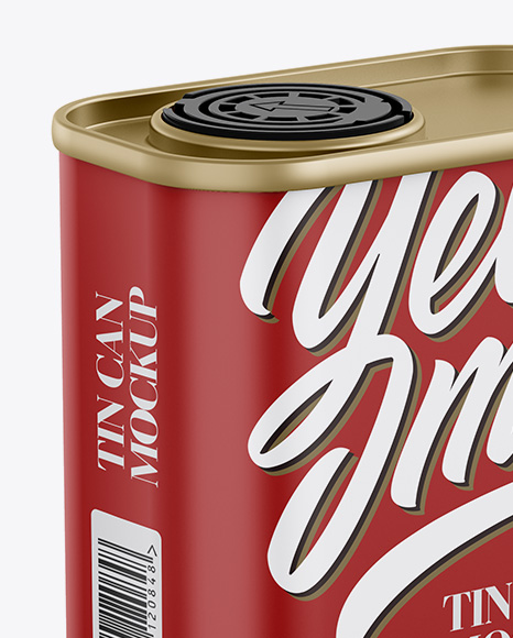Matte Tin Can Mockup PSD #2