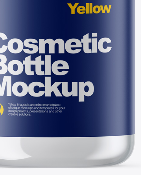 Clear Cosmetic Bottle Mockup PSD #4