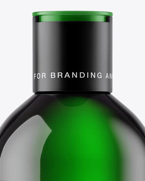 Green Cosmetic Bottle Mockup PSD #3