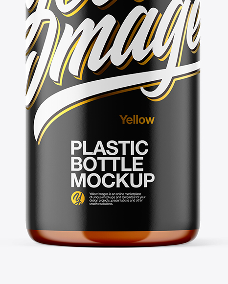 Amber Cosmetic Bottle Mockup PSD #1