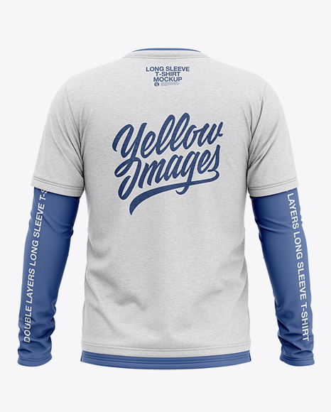 Download Download Mens Raglan Long Sleeve T Shirt Mockup Back View Yellowimages