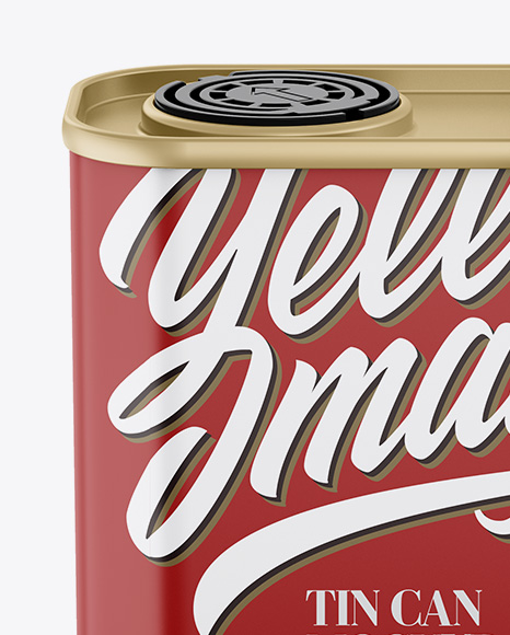 Matte Tin Can Mockup PSD #2