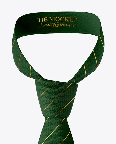 Download Tweed Tie Mockup in Apparel Mockups on Yellow Images ...