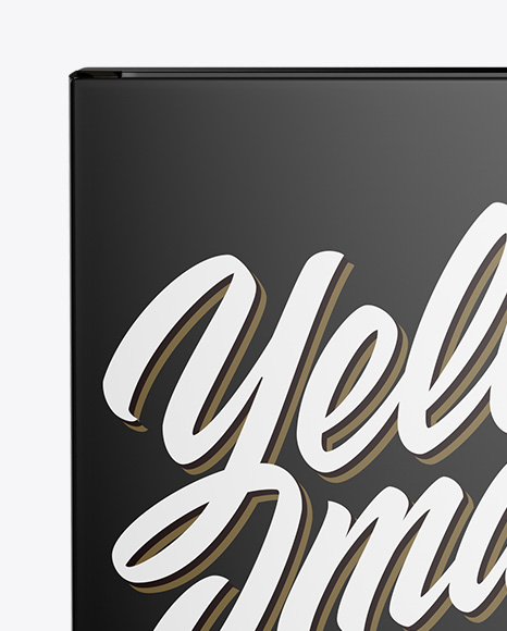 Matte Paper Box Mockup   Front View PSD #2