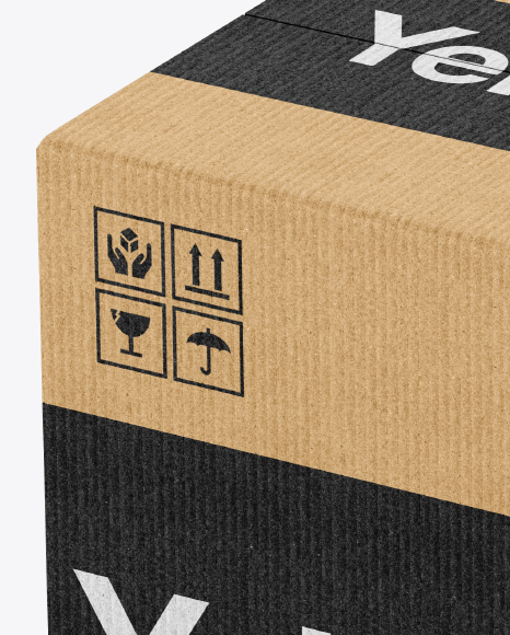 Download Opened Cardboard Box With Hands Psd Mockup Yellowimages