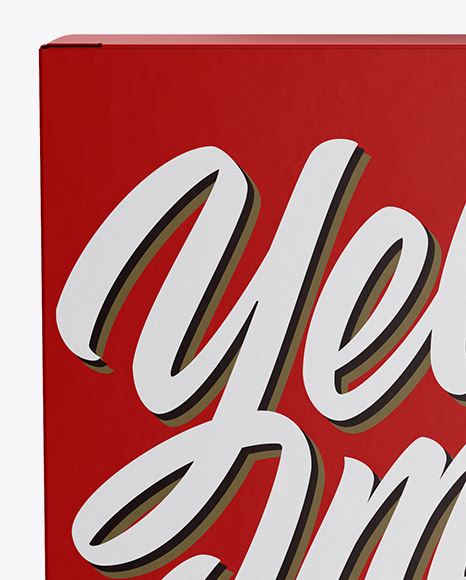 Matte Box Mockup PSD #2